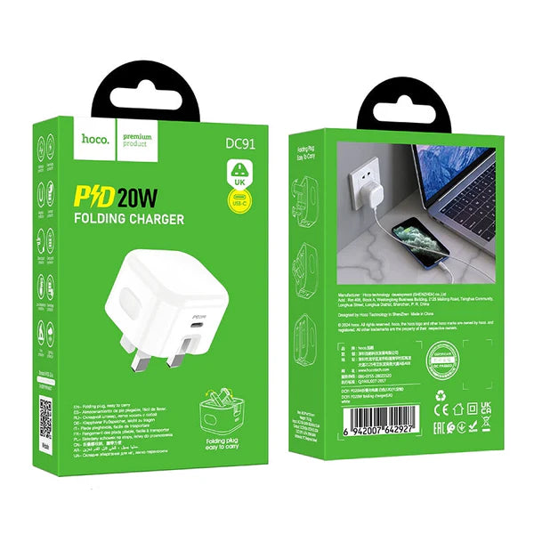 Hoco DC91 Folding Charger PD20W