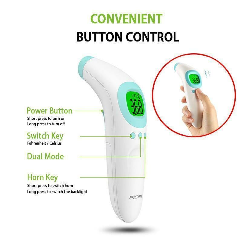 Pisen Infrared Forehead Adult Thermometer Gun