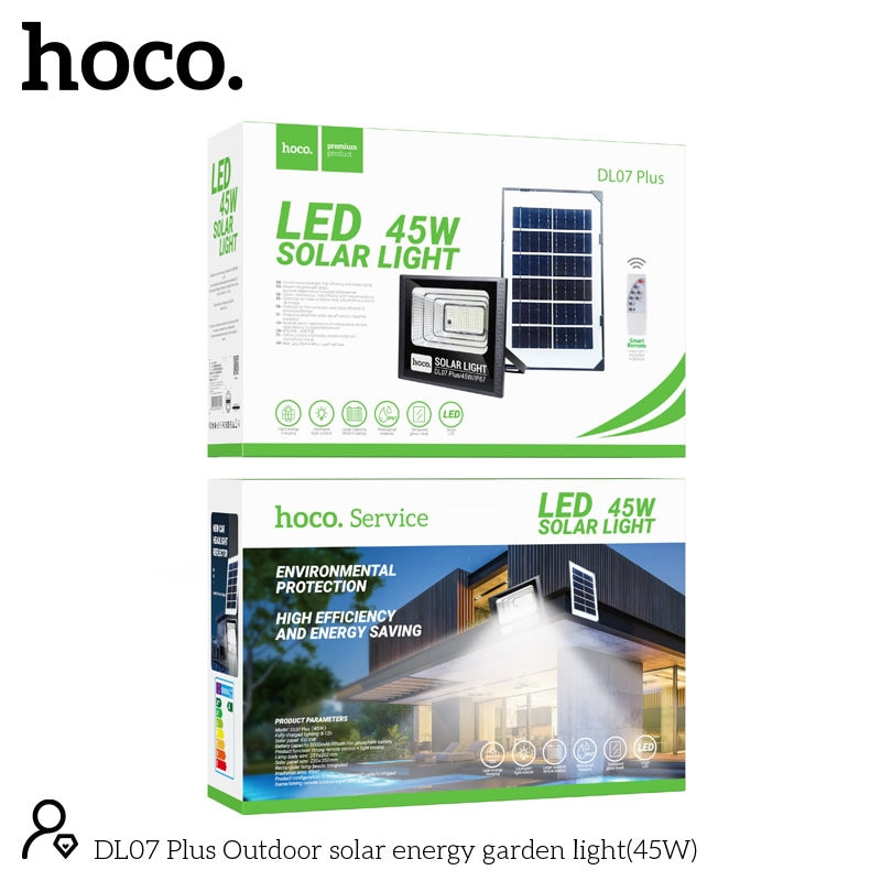 Hoco DL07 Plus Outdoor Solar Energy Garden Light (45W)