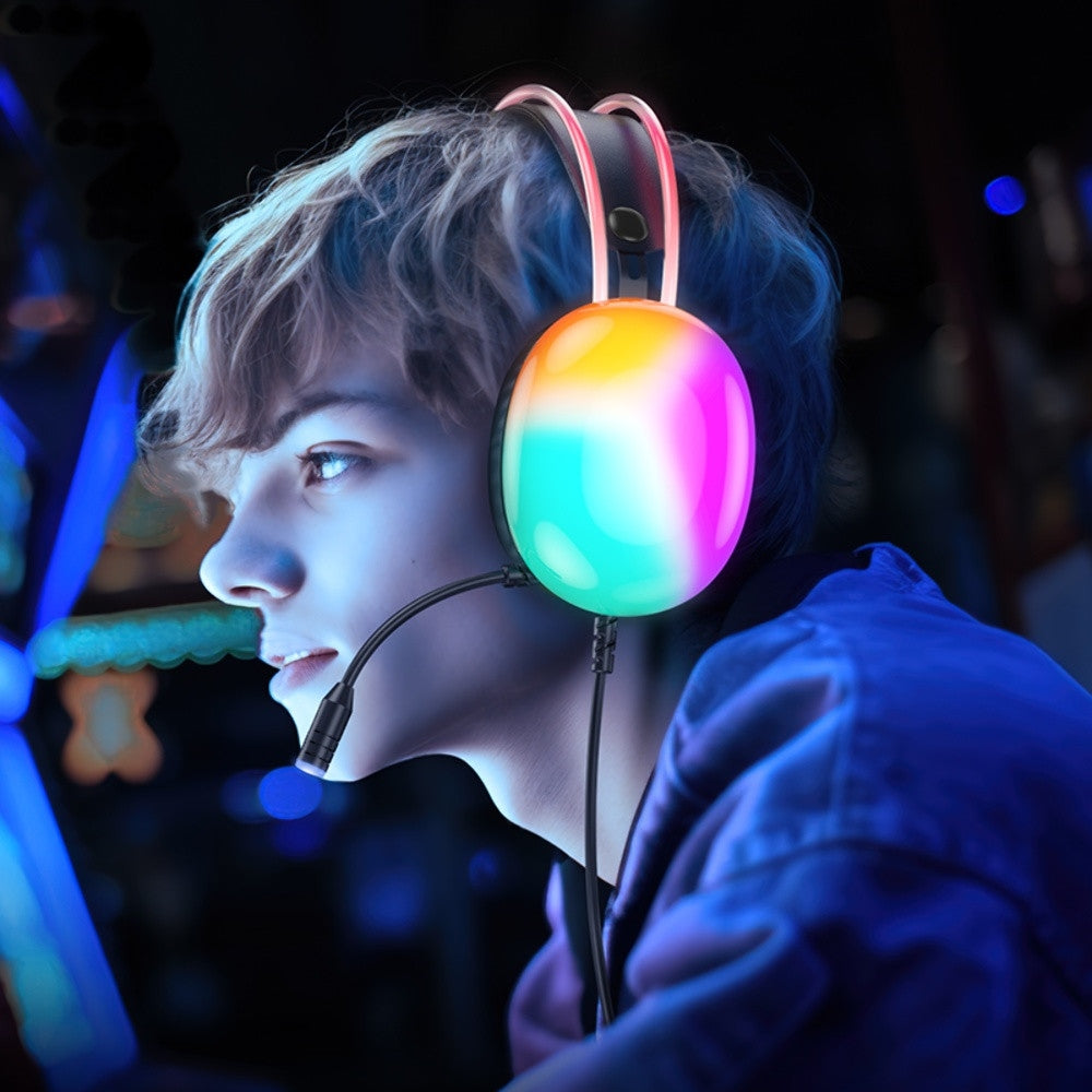 Hoco W109 Plus Rich Elegant Back Light Gaming Headphones
