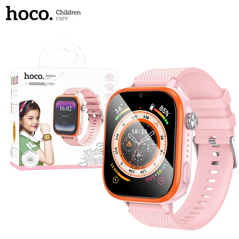 Hoco Y101 (4G) Kids Nano Sim Smart Watch – Fun, Safe, and Connected
