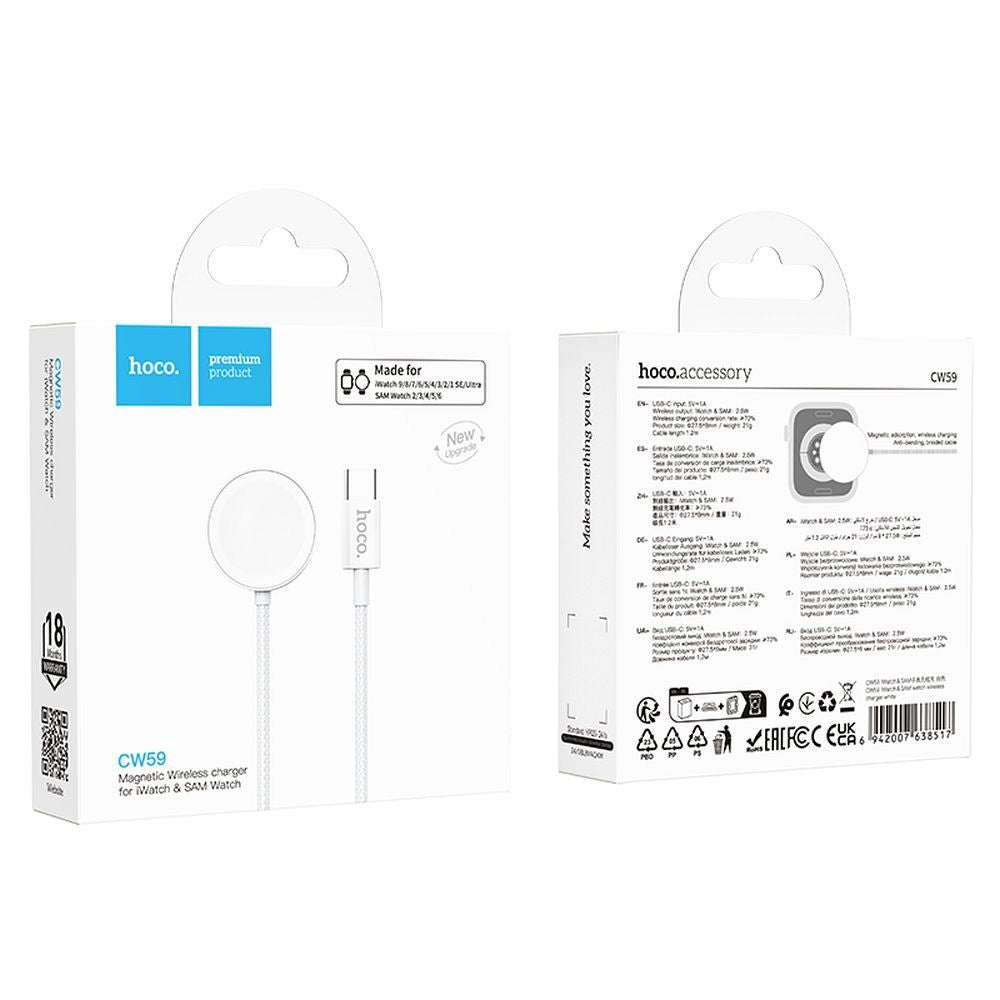 Hoco CW59 Type-C iWatch&SAM Watch Wireless Charger