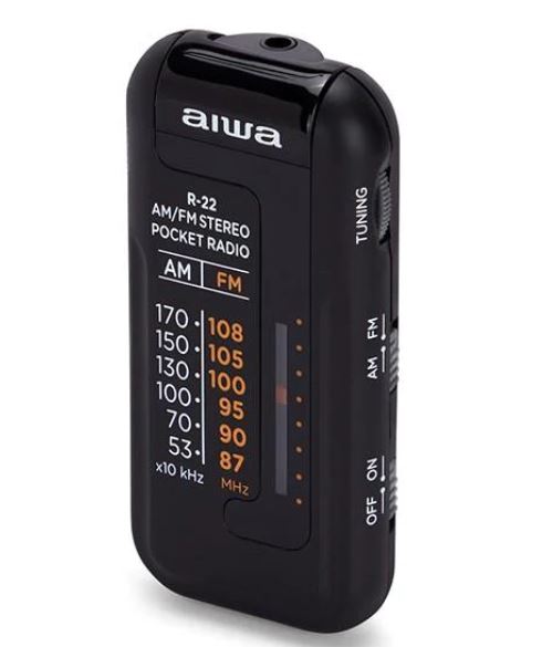 AIWA Mini AM/FM Radio with Earphones