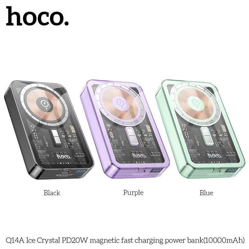 Hoco Q14A Ice Crystal PD20W Magnetic Fast Charging Power Bank(10000mAh)