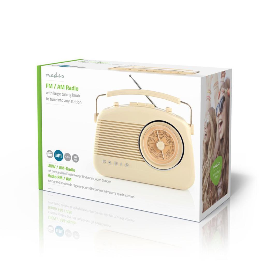NEDIS Vintage Radio, Bluetooth, HD Stereo Sound