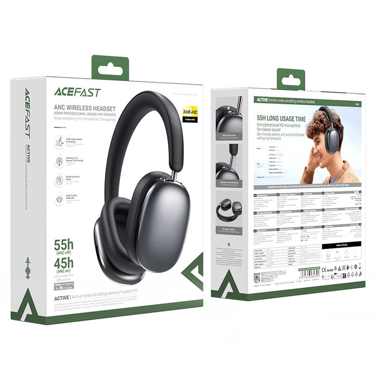 ACEFAST H9 Premium Active Noise Canceling (55H) Wireless Headset