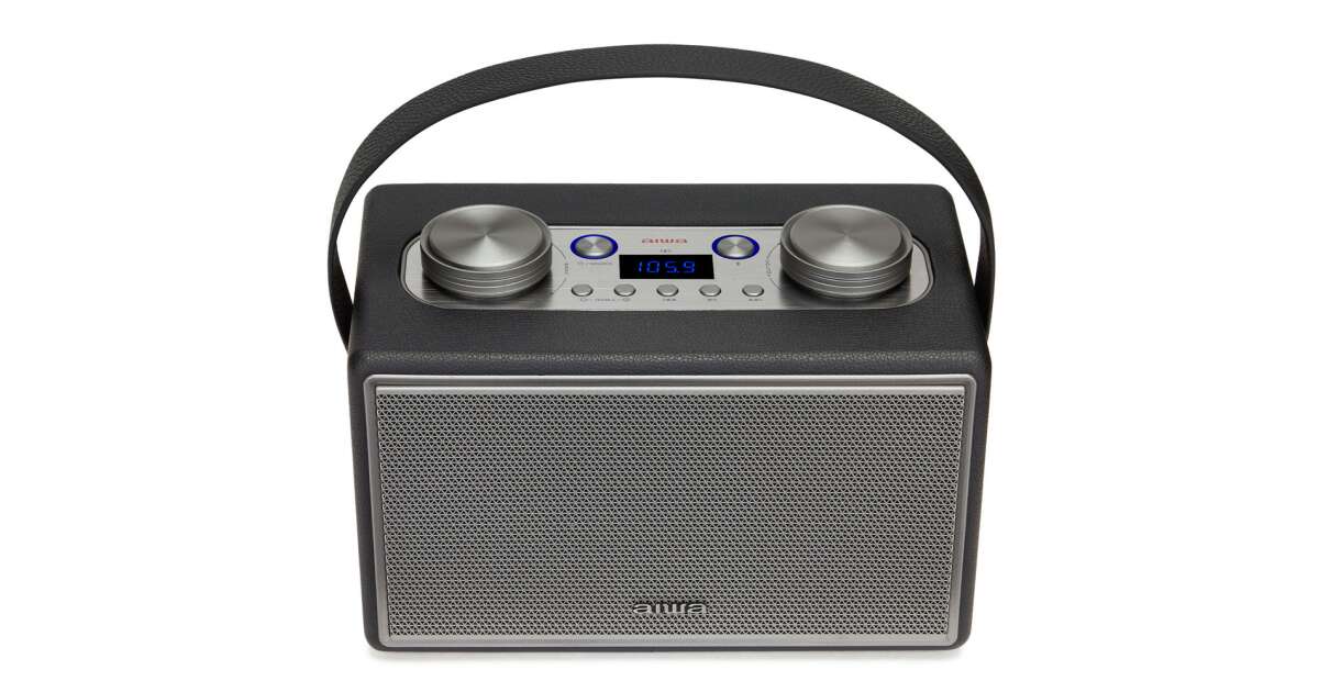 Aiwa Rechargeable Vintage Speaker Radio BSTU-800BK