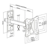 Brateck LED Full Motion TV Mount 13 Inch - 42 Inch