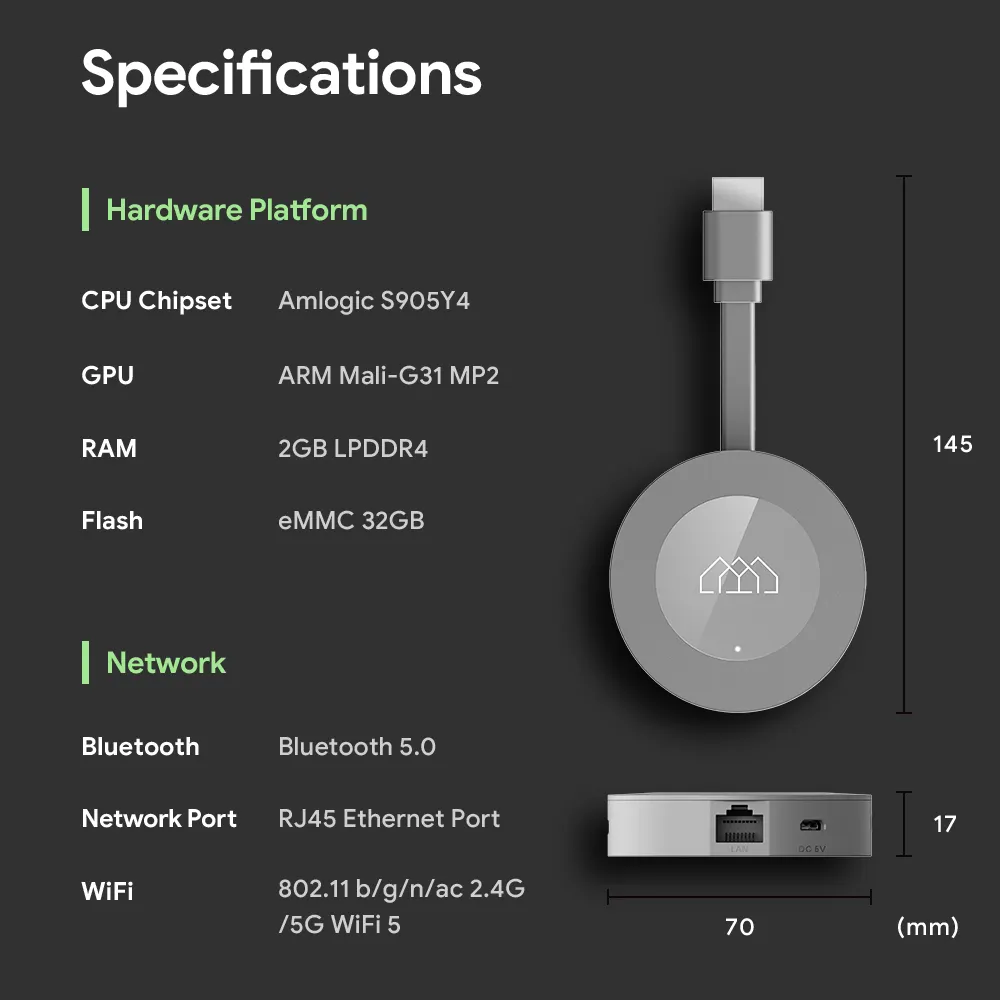 GOOGLE TV 4K CHROMECAST DONGLE 32GB