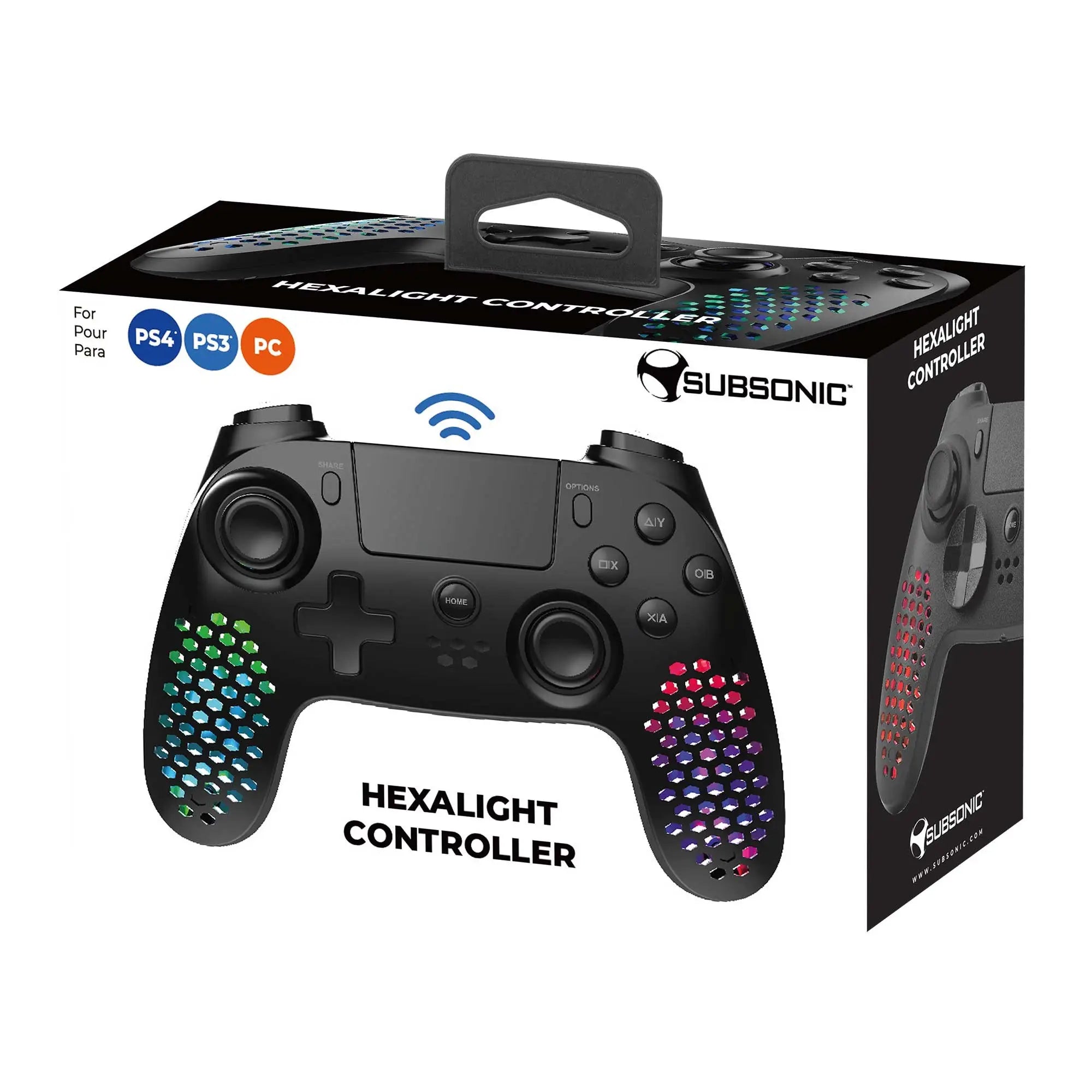 Supersonic Hexalight Game Controller for PS4, PS3, PC