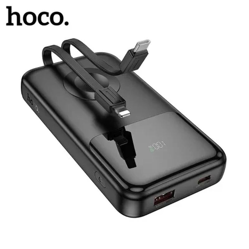Hoco Q28 Victory 22.5W+PD20W Wireless iWatch PowerBank With (iP & Type-C) Cable (10000mAh)