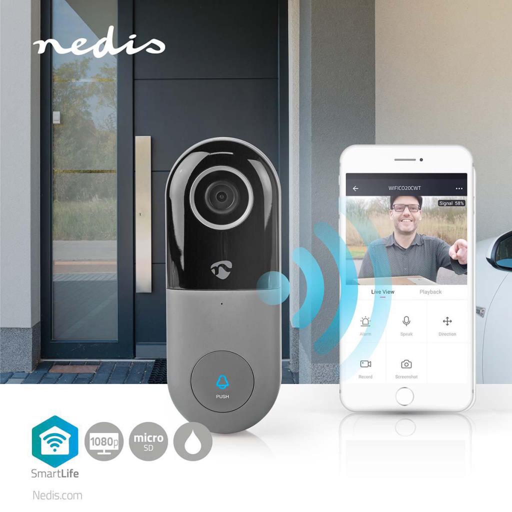 Nedis Smart WI-FI 108P Hd Video Doorbell