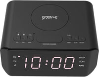 Groov-e Atlas Alarm Clock Radio with Wireless Charging Pad