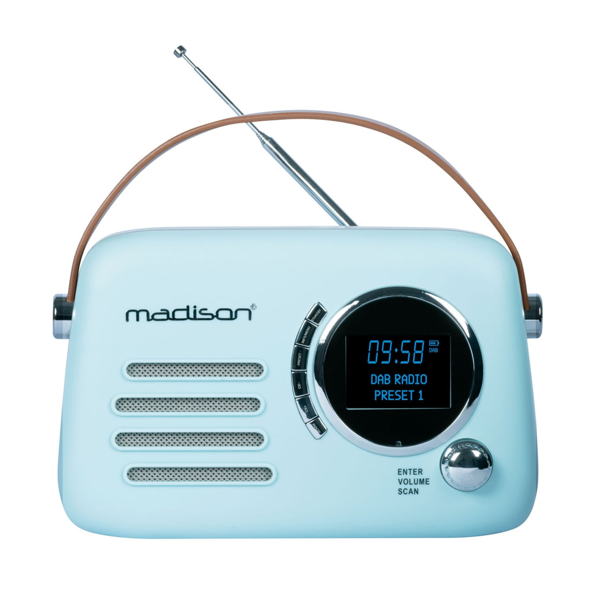 Madison Portable Vintage Radio (Digital Display)