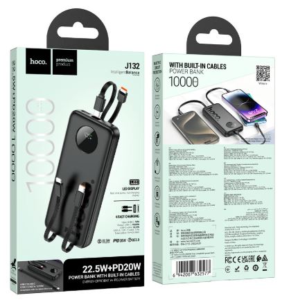 Hoco J132 Sabio 22.5W+PD20W Fully Compatible (10000mAh)