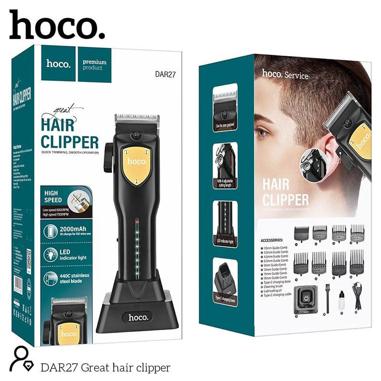 Hoco DAR27 Great 440C Stainless Steel Blade Hair Clipper