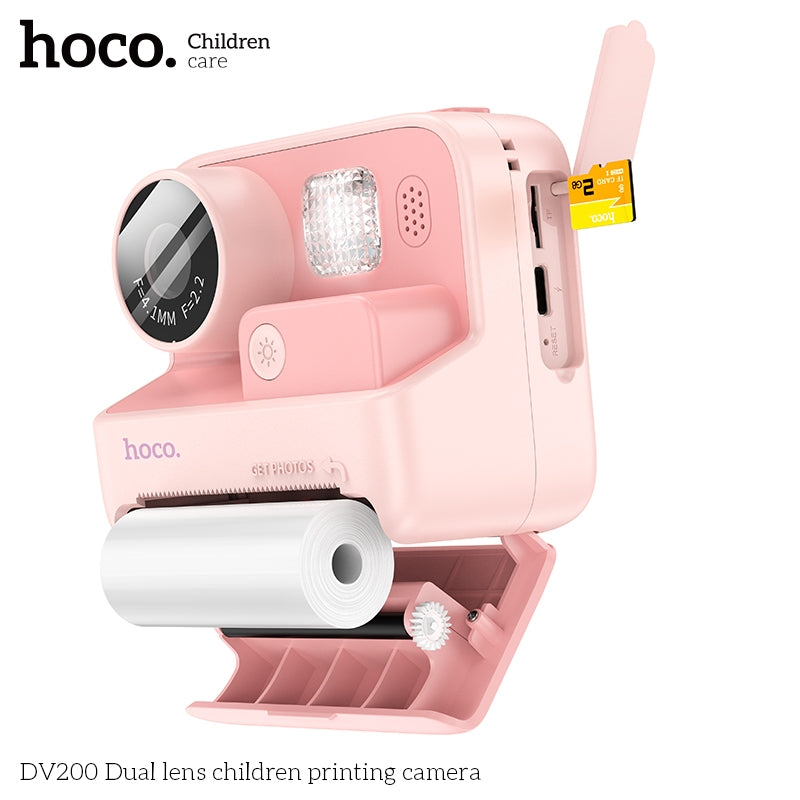 Hoco DV200 Dual Lens Kids Printing Camera