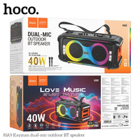 Hoco HA9 Kayman Dual Wirelecc Mic Outdoor BT Speaker 40W