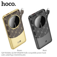 Hoco Q29 22.5W+PD20W Fully Compatible PowerBank with Type-C Cable(10000mAh)