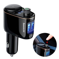 Baseus CCALL-RH01 Locomotive Dual USB Bluetooth FM Transmitter with Cigarette Lighter Port