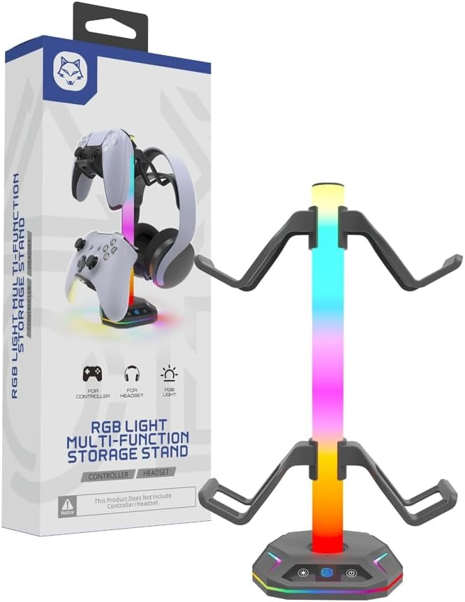 P5S023A PS5 10 RGB Light Effect Gamepad Stand Holder
