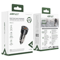 ACEFAST B12 Dual Port (USB-A+USB-C) Car Charger (60W)