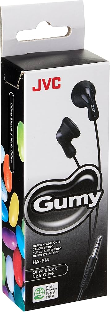 JVC Gummy Wired Earphones 3.5mm