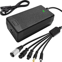 Universal 54.6V 2A Electric Scooter Charger, Bicycle Scooter Battery Charger with multiple connector