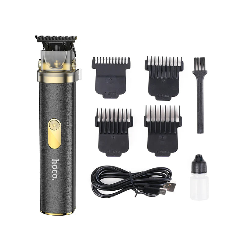 Hoco HP22 Luxury Retro Engraving Electric Hair Clipper Gold Black