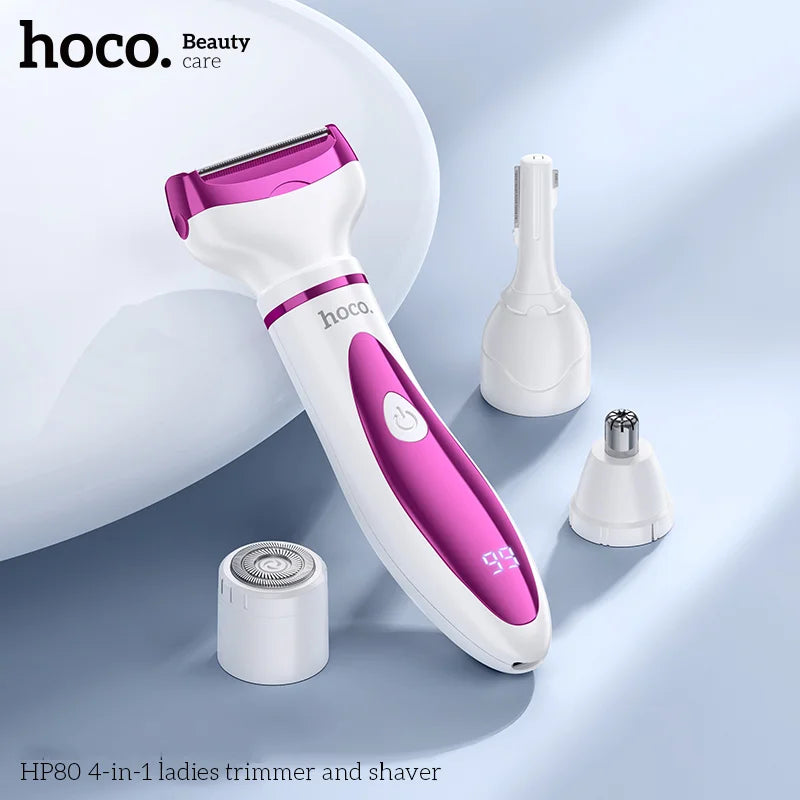Hoco HP80 (4-in-1) Ladies Trimmer and Shaver Set