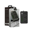 LDNIO SC3604 UK Power Strip with 3 AC Sockets + 6 USB Ports