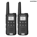 BaoFeng FR-22A (5km 2W) UHF GMRS Mini Slim Wireless Walkie Talkie Black (2PC)