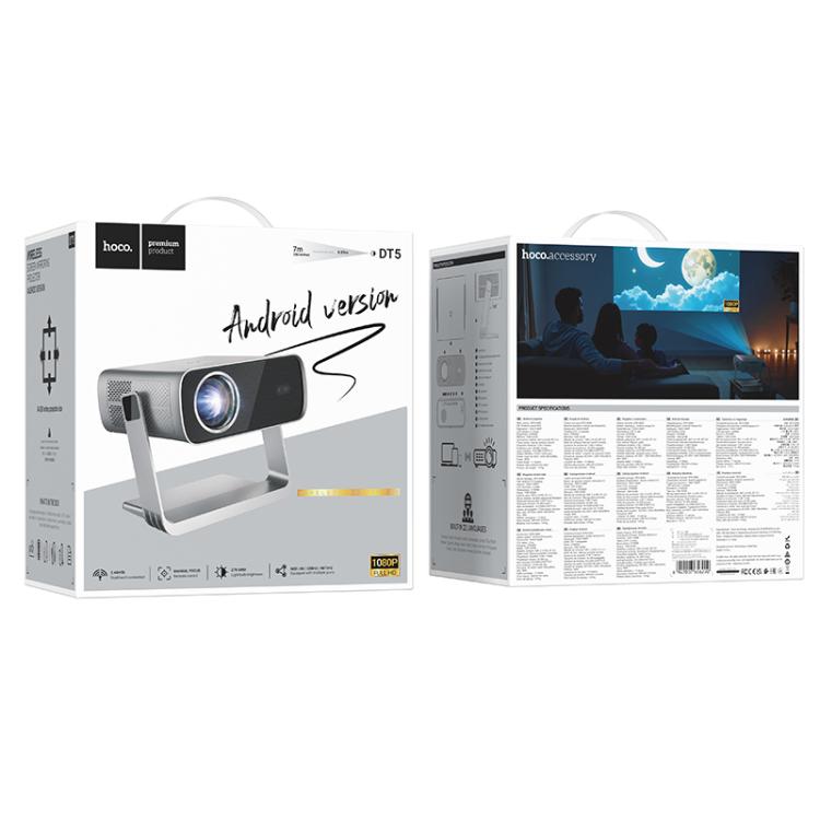 Hoco DT5 Smart Android Version Electric Focus Projector (1080P)