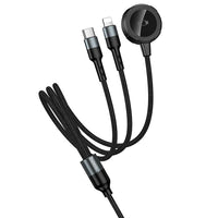Hoco CW64 3-in-1 Type-C to (iWatch+Type-C+iP) Charging Cable