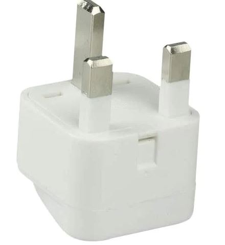 Travel Adapter UK/Ireland 3 Pin Plug