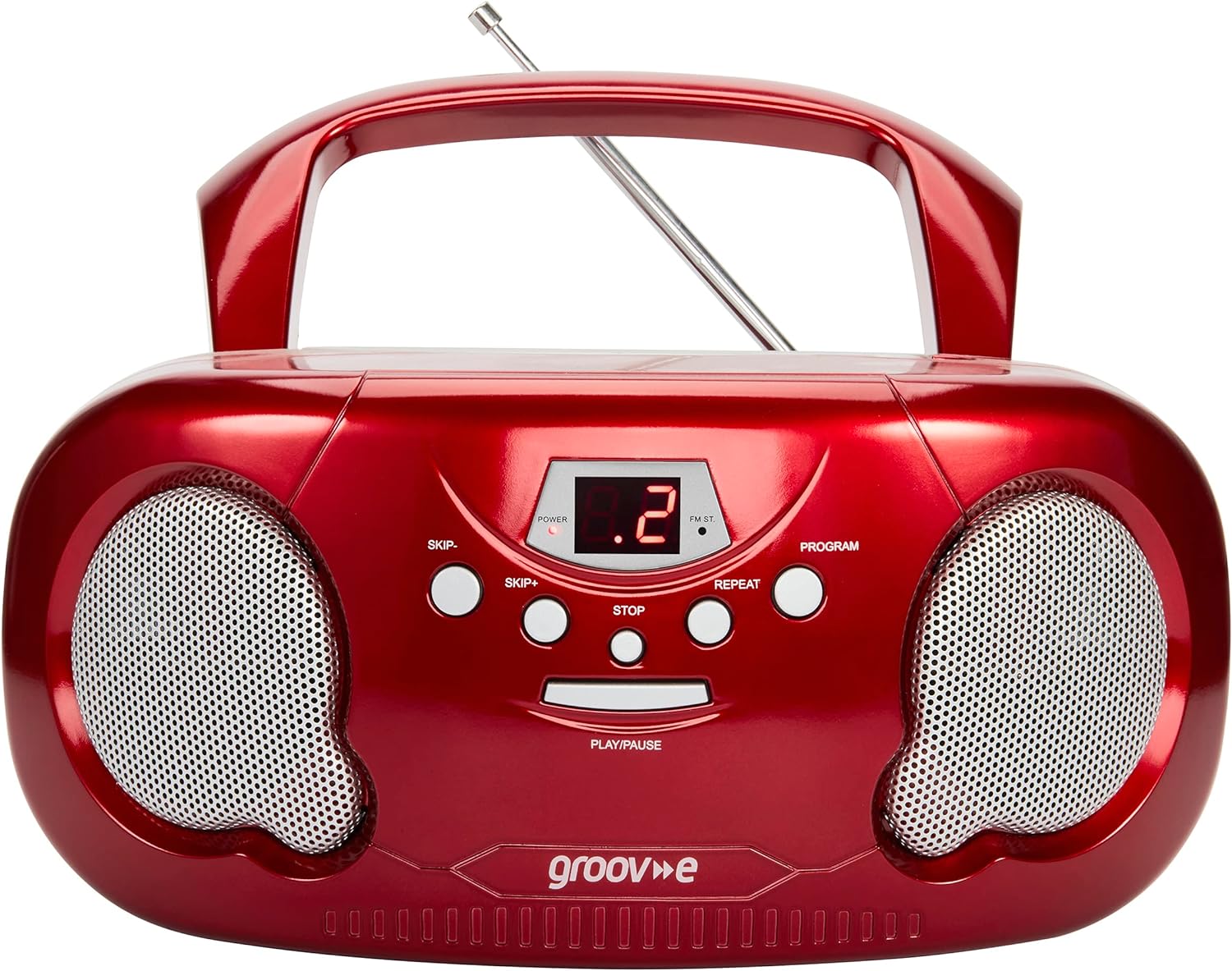 Groov-e Original Boombox Portable CD & DVD Player & Radio