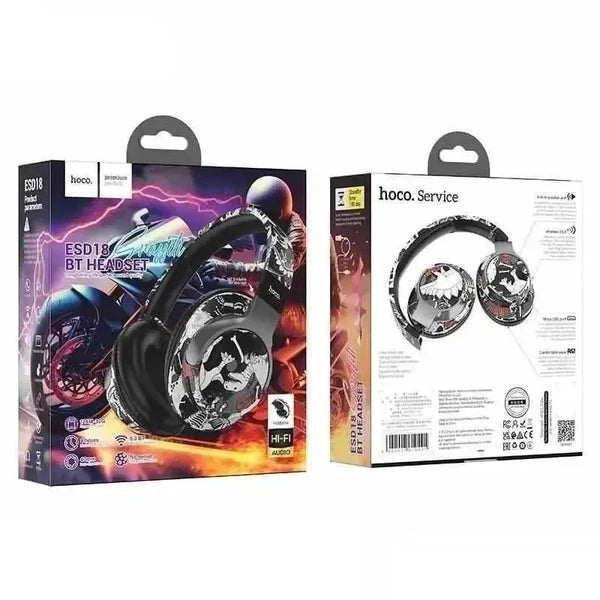 Hoco ESD18 Graffiti Trendy Foldable BT Headphones