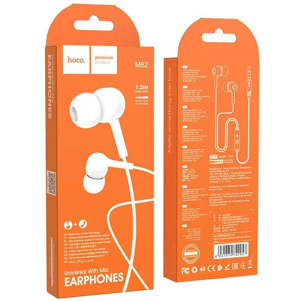 Wired Earphones M82 La musique With Mic