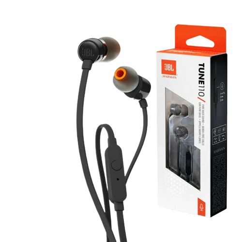 JBL T110 Wired In-Ear Headphones with JBL Pure Bass