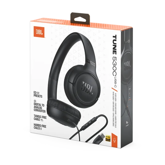 JBL Tune 530C PureBass Wired USB-C Headphones