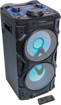 Madison MAD-HP300CD-SB Bluetooth Speaker Party Sound System with CD Player, Woofer, and Remote Control