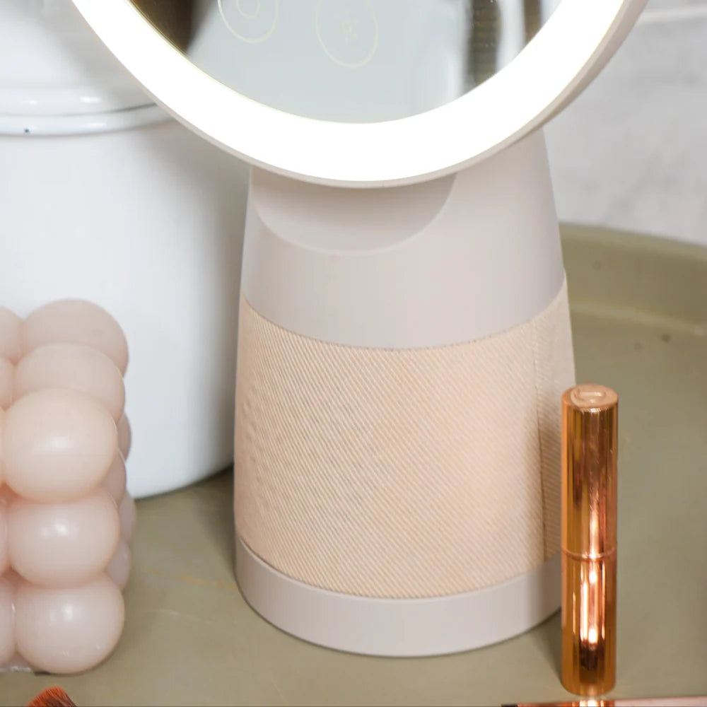 Steepletone Glow Plus Beauty Ring Light Mirror & Bluetooth Speaker