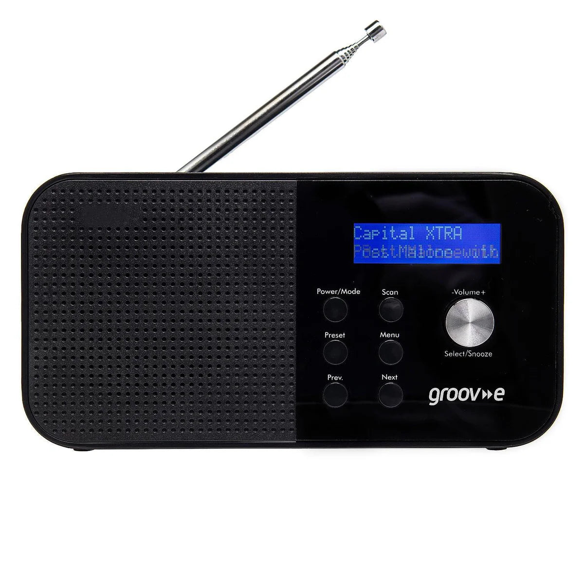 Groov-e Venice DAB & FM Digital Radio - Built-In Alarm Clock & Bluetooth Connectivity