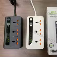 Universal Outlet EU/UK Plug Power Strip Timer Sockets With 2M Extension Cable- BKL-04