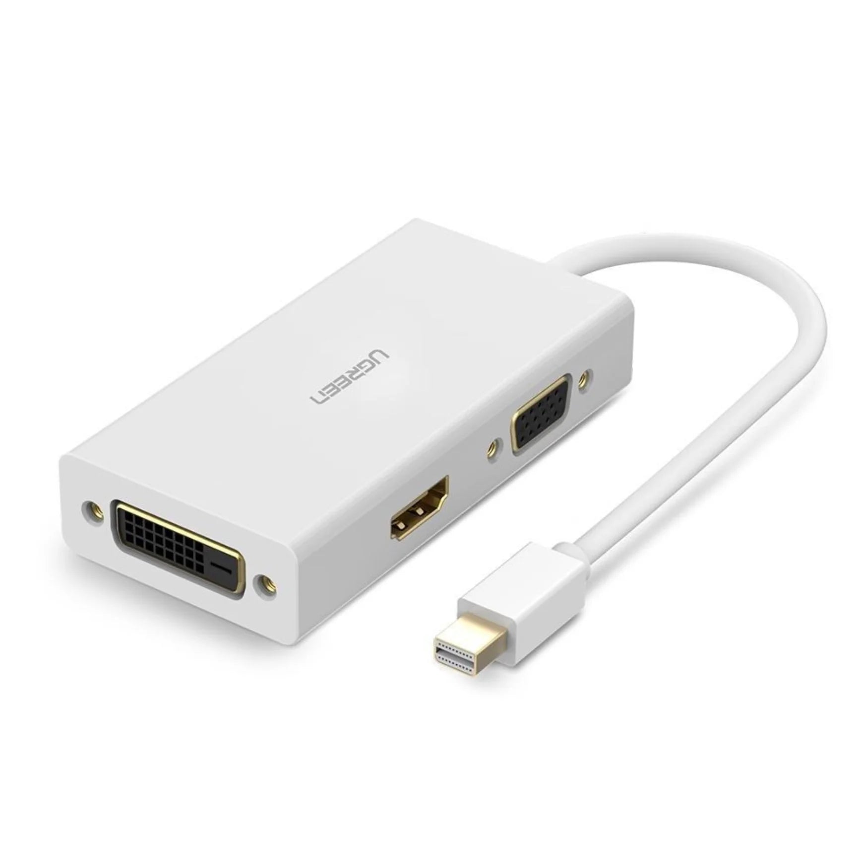 Ugreen 20417 3 in 1 Mini DP to HDMI/VGA/DVI Converter