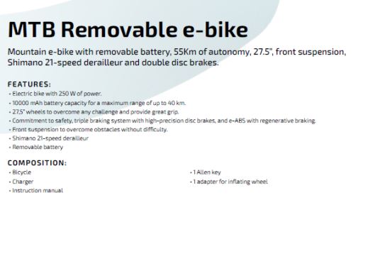 MTB Removal  e-bike