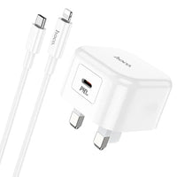Hoco C91B Founder Single Port PD 20W (Type C to Lightning) Charger Set