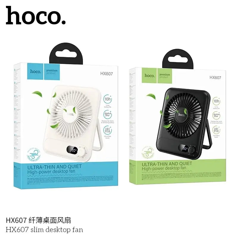 Ultra thin and quiet high-power desktop fan