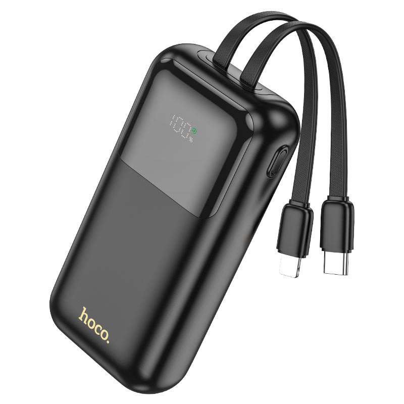 Hoco Q25 Graceful PD20W Power Bank with Lightning & Type-C Cable(10000mAh)