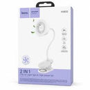 2 In 1 clip-on night light and high power fan